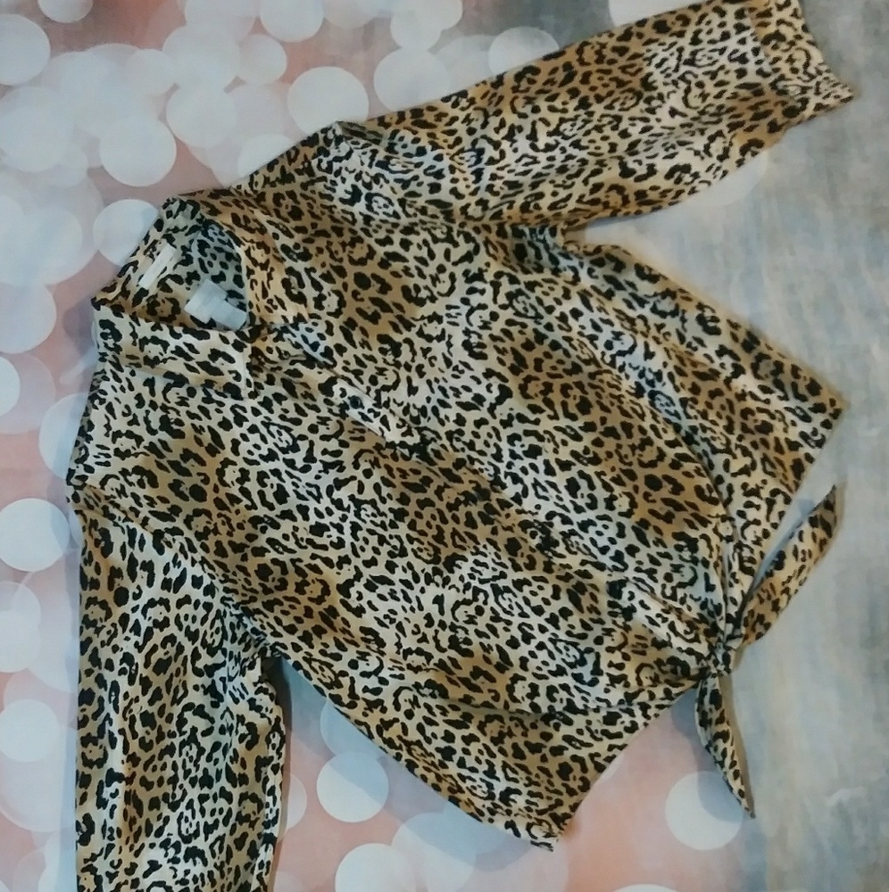 Chico's button up blouse & tie front